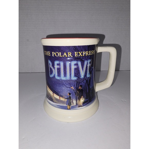 Polar Express Hot Chocolate Believe Mug Coffee‎ Cup - Picture 1 of 6